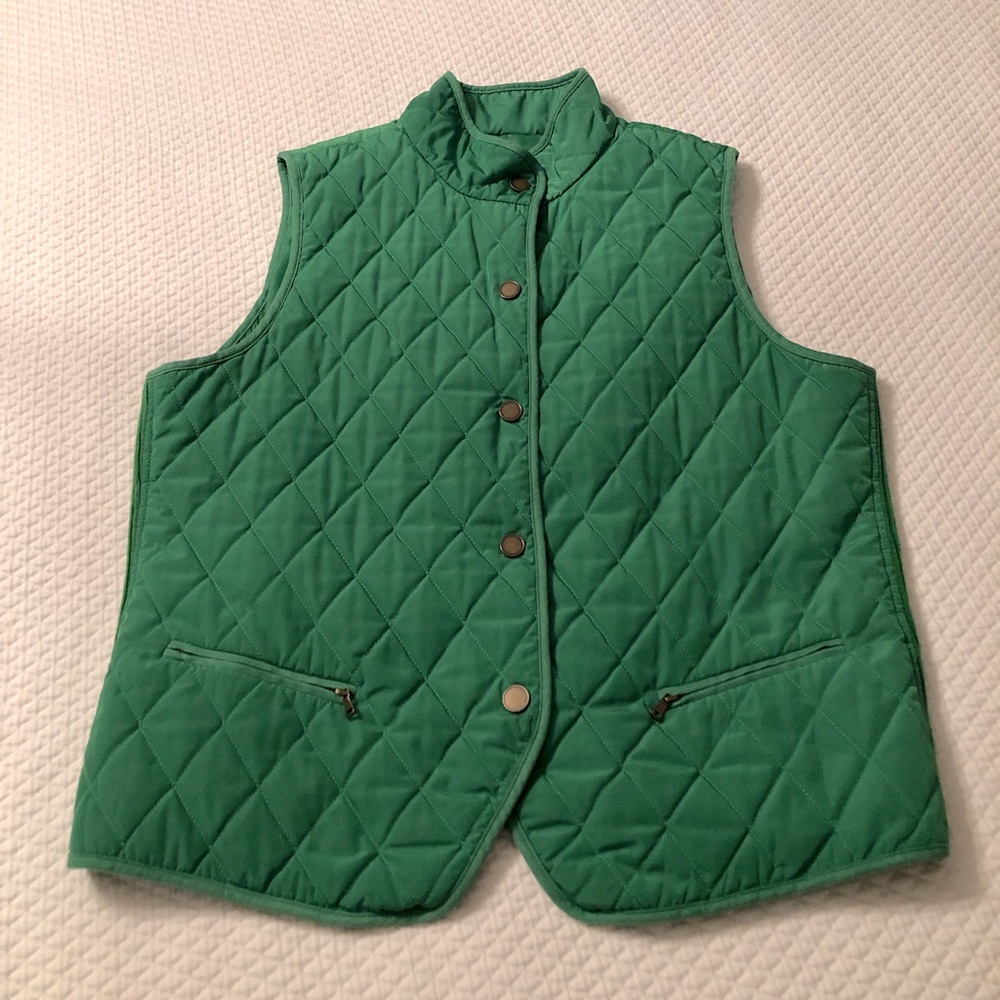 Talbots green vest